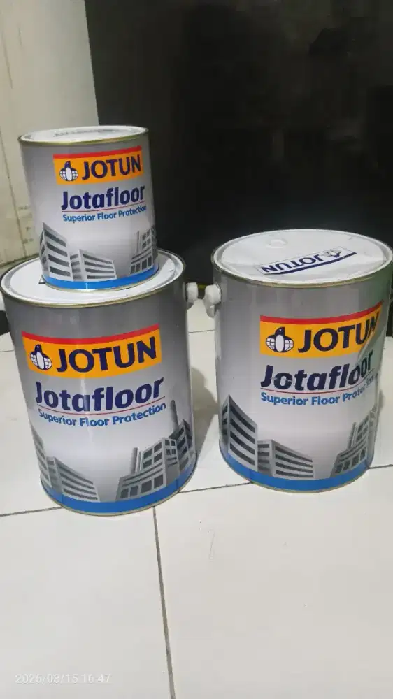 Cat epoxy Jotun floor warna Abu