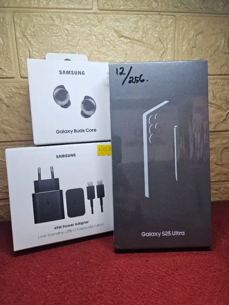 Promo Hp Samsung S25 Ultra 12/256 Baru dan Resmi + Charger & Buds Ori