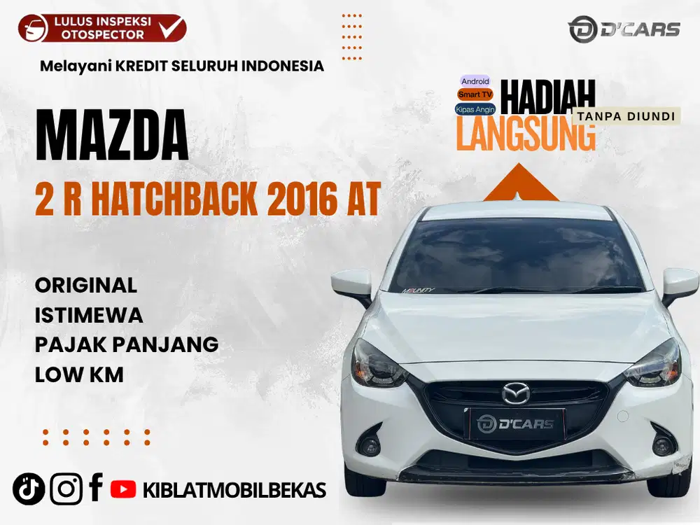 DIJUAL MAZDA 2 R SKYACTIV MATIC 2016