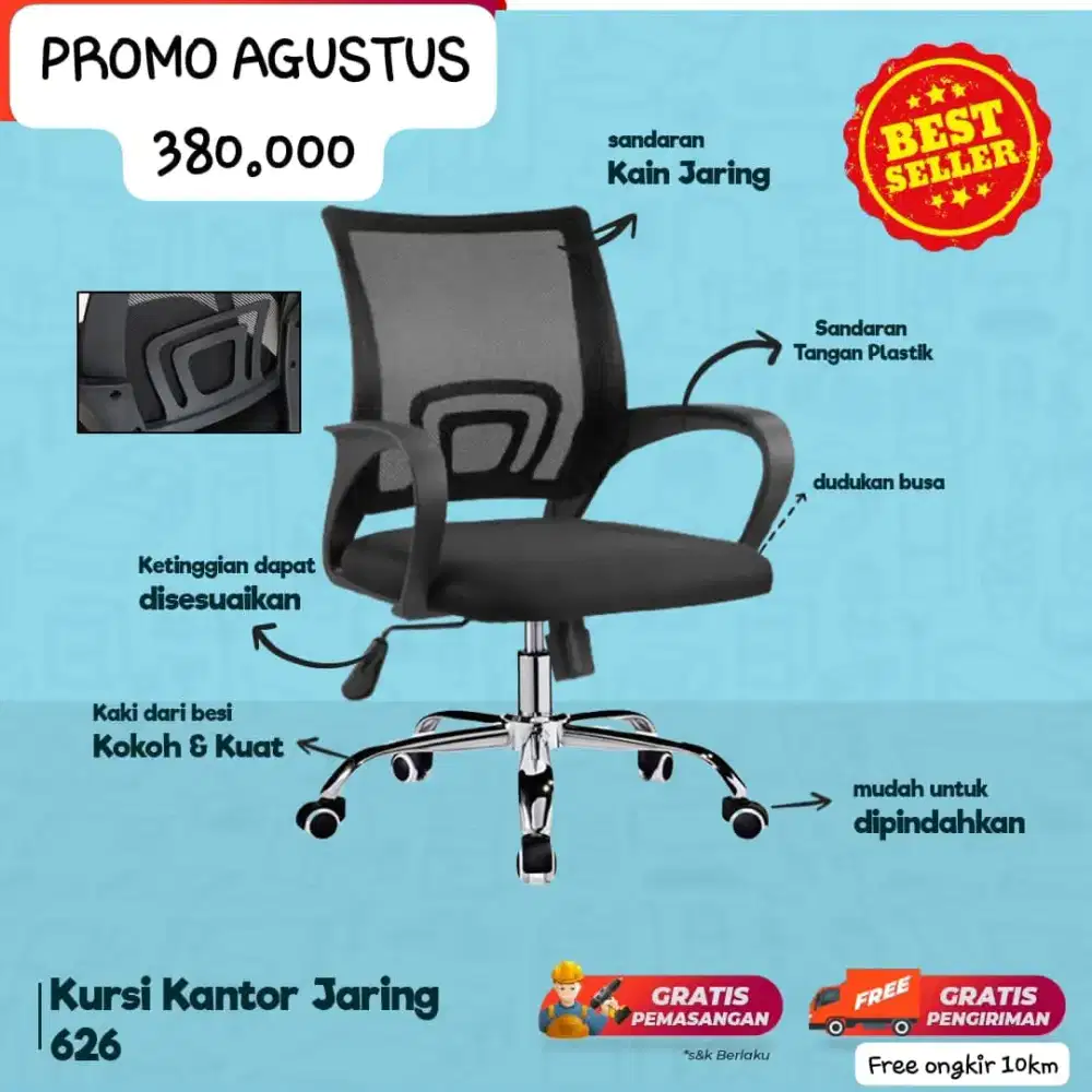PROMO MERDEKA KURSI PUTAR MURAH JOGJA