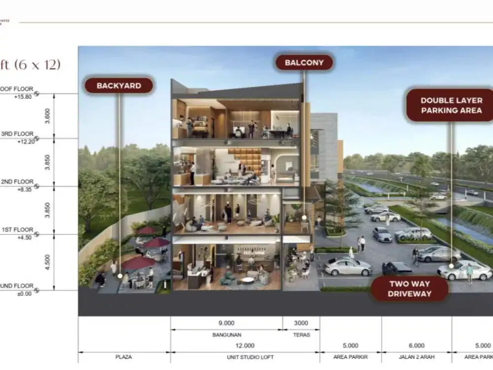 Dijual Ruko/Studio Loft West Village di BSD, Tangerang Selatan