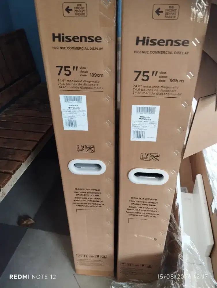 Hisense display tv 75*