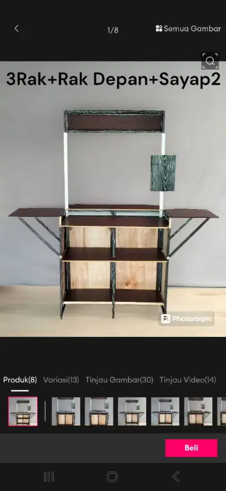 Dijual booth untuk dagang es buah, dll, bisa dilipat  harga 300 rb.
