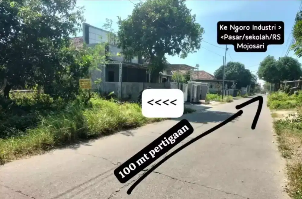 DIJUAL TANAH DI MOJOSARI - PUNGGING
