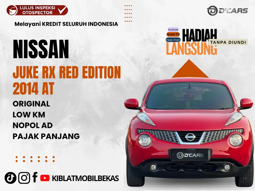 DIJUAL DP 30JT AN NISSAN JUKE RX RED EDITION MATIC 2014