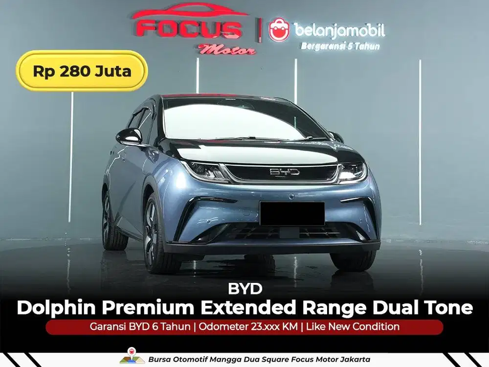 [ BERGARANSI ] BYD Dolphin Premium Extended Range Dual Tone 2024/2025