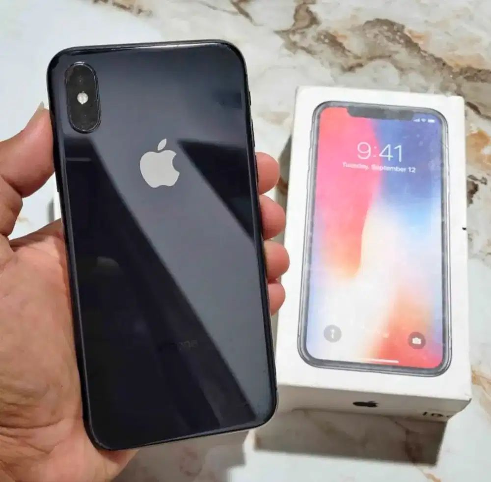 Iphone X 256GB Black Lengkap