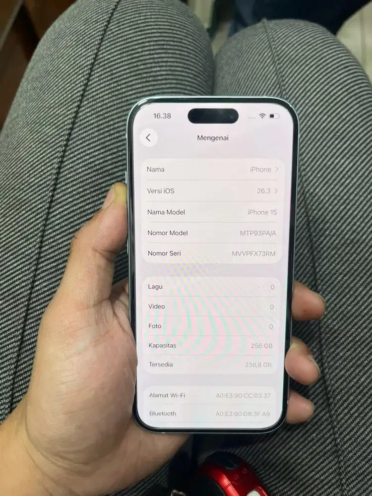 IPHONE 15 256gb blue ibox istimewa