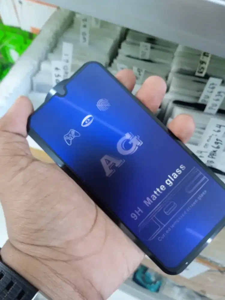 Temperglass blue matte