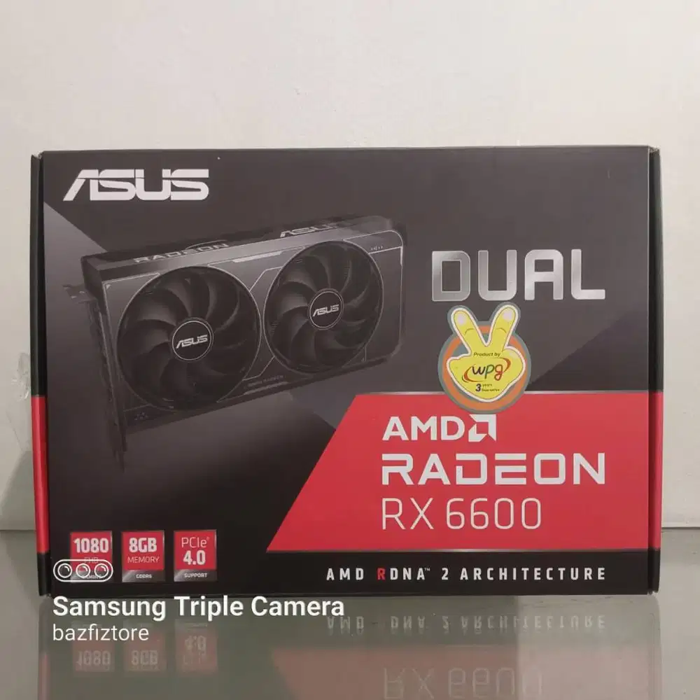VGA Asus Dual v3 RX 6600 8GB Garansi Asus Indonesia MAR 2028