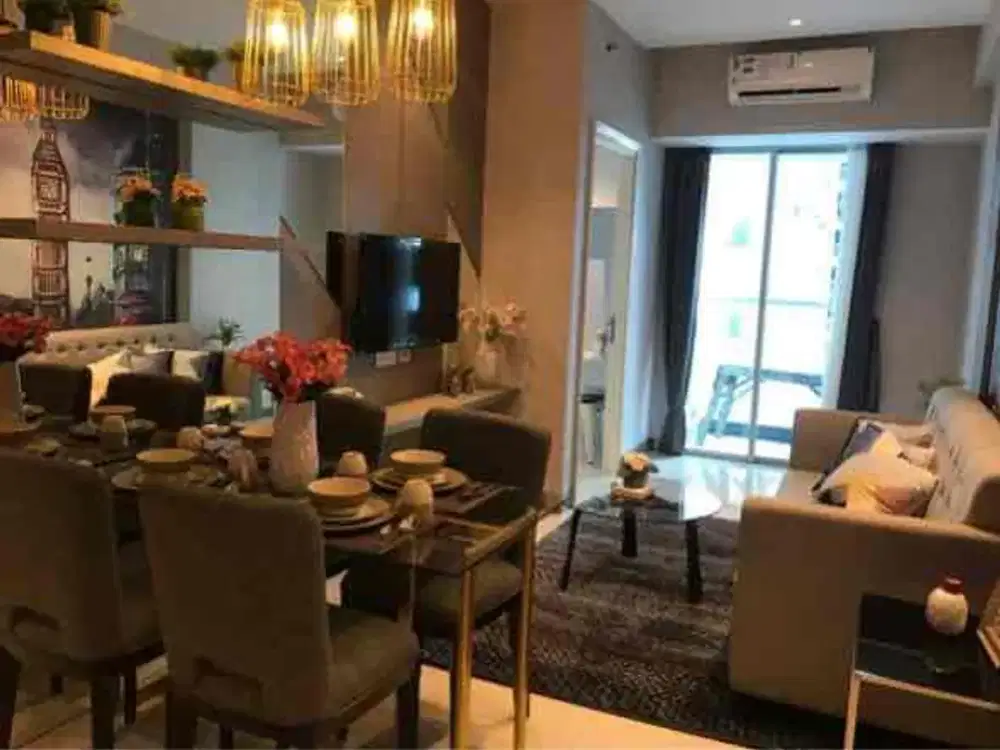 Murah Apartemen Anderson Pakuwon 2BR Siap Huni Furnish Lantai Rendah Ada Balkon