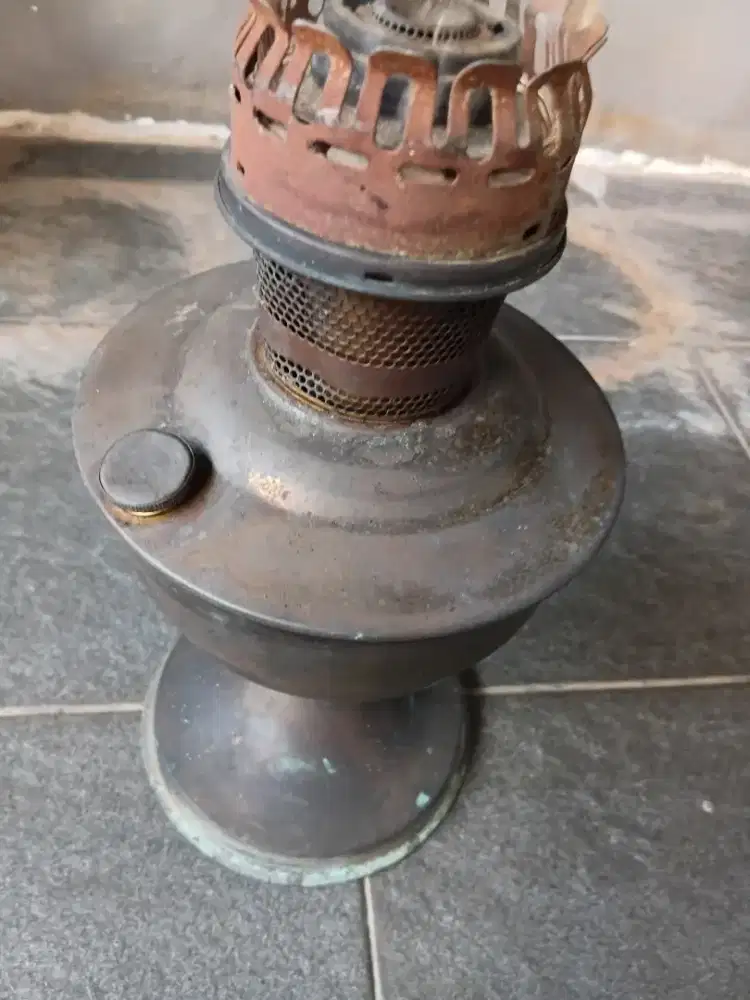 Lampu antik pyrex made in usa | lampu minyak pyrex