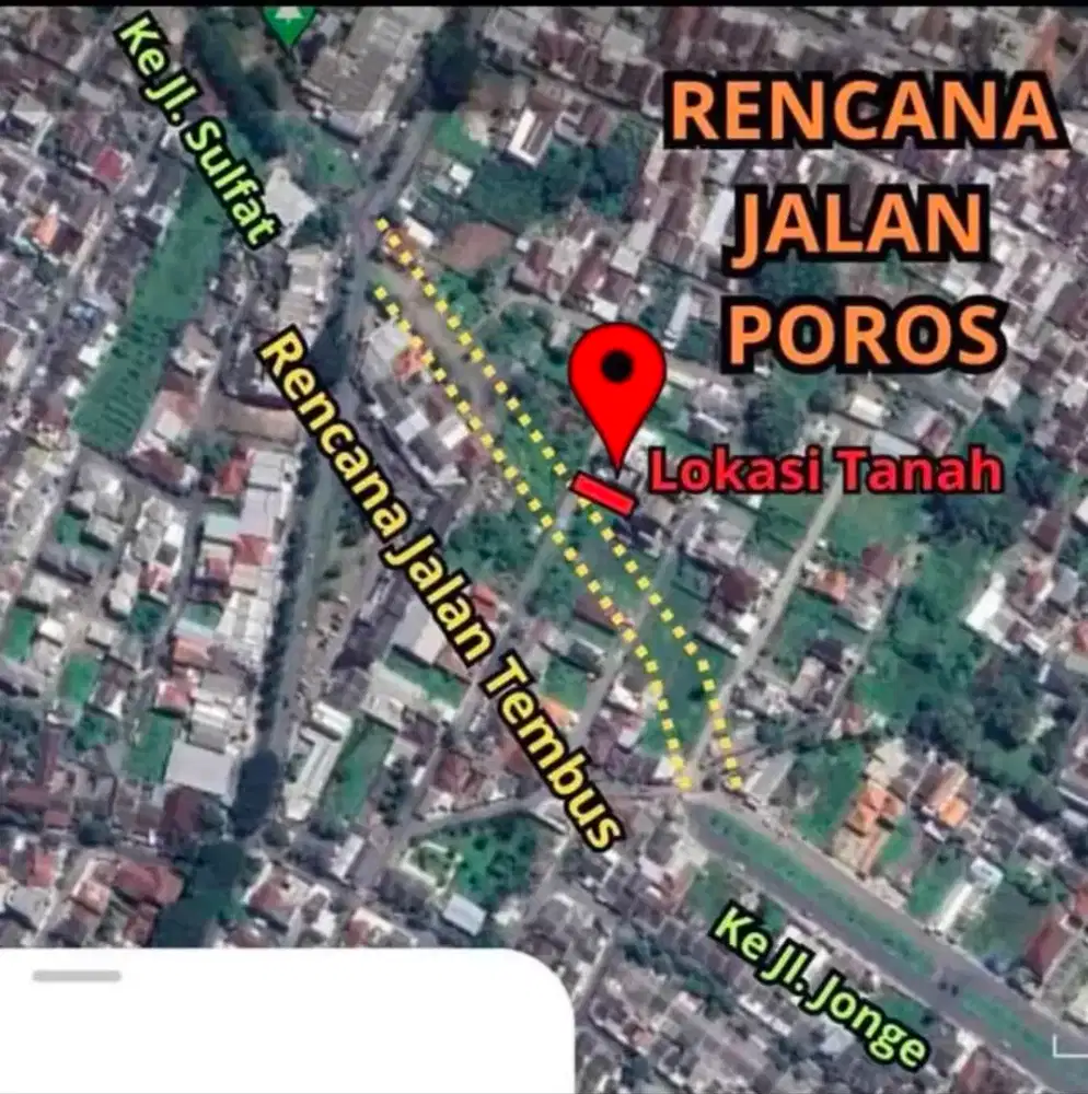Tanah untuk Usaha, Kantor, Kos,Rumah Yamur Sawojajar Exit Tol Velodrom