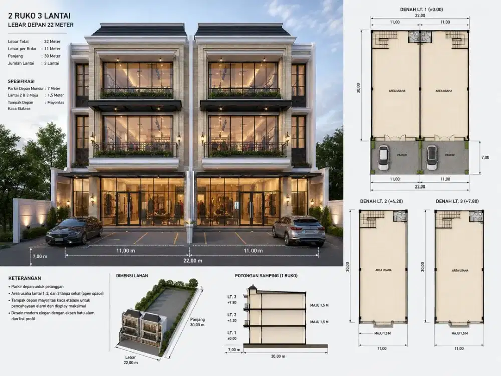 Dijual Ruko 3 Lantai SHM di Jogja Janti Siap untuk Showroom Klinik & Perkantoran