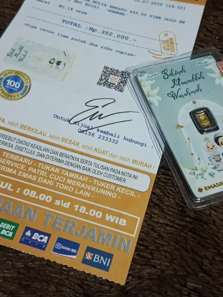 Fine Gold EMASKU 0.1gram