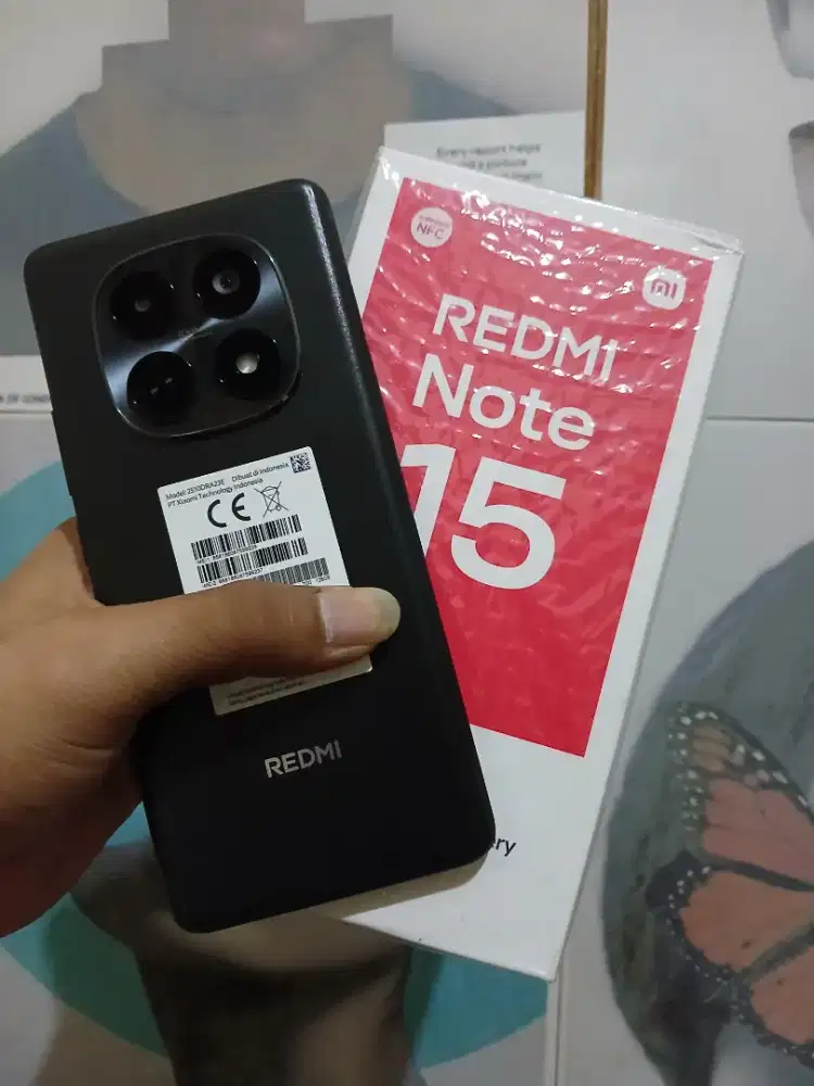 XIAOMI REDMI NOTE 15 LTE BLACK RAM 6/128GB LIKE NEW FULLSET GARANSI