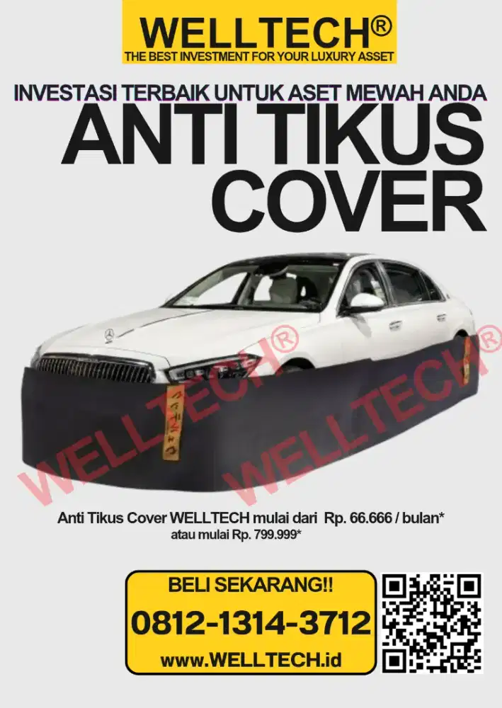 WELLTECH Anti Tikus Cover Mobil Pelindung Tikus | Rat Barrier Premium