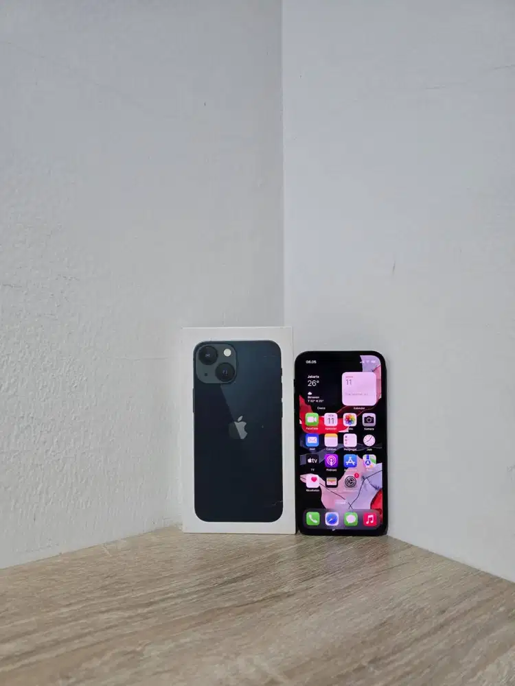 Apple iPhone 13 Mini 128GB 128 GB Ex Resmi iBox Blue Fullset Mantap