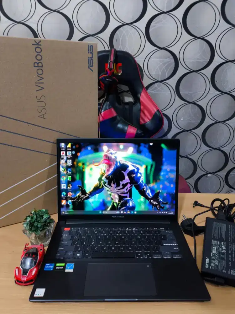 Layar OLED laptop SuperSlim Asus Vivobook 14x VGA Nvidia RTX Siap COD