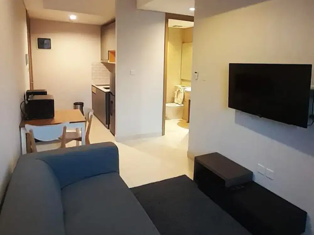 Disewa 90juta pertahun, 2 Bedroom luas 50m2, Fully Furnished, Taman Anggrek Residences