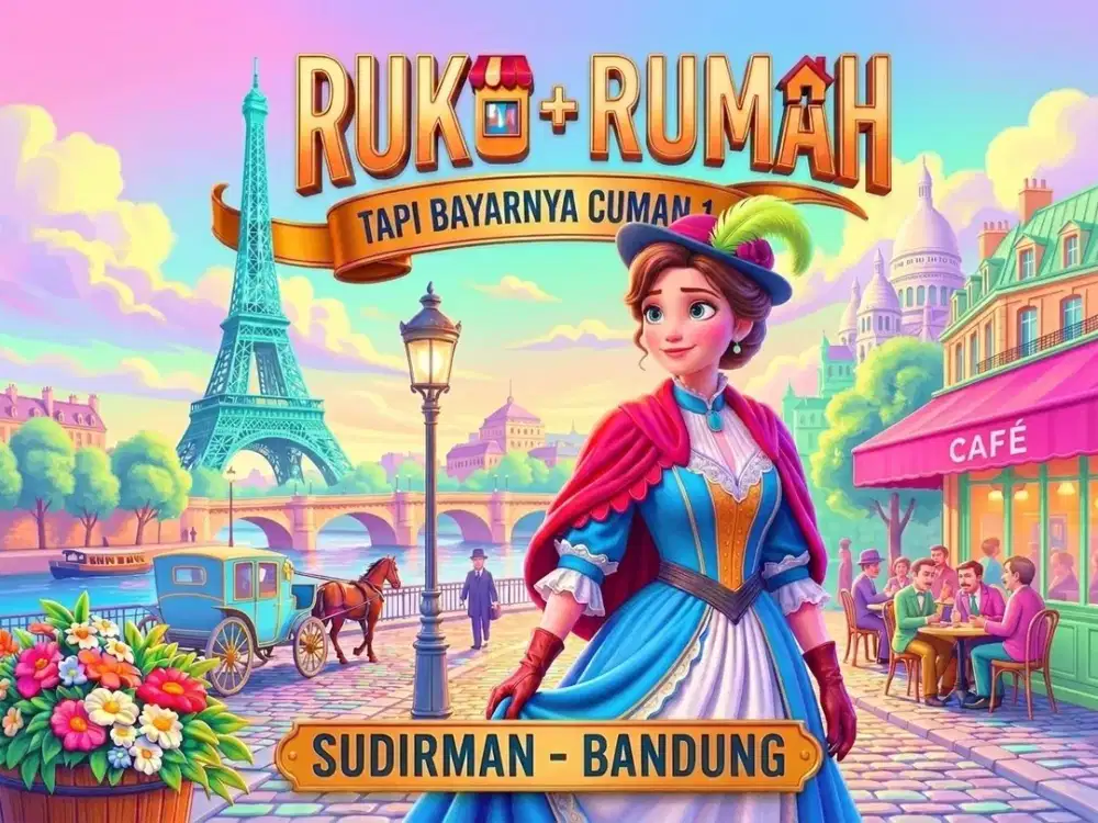 JUAL RUKO DI JAMIKA, SUDIRMAN, BANDUNG KOTA.