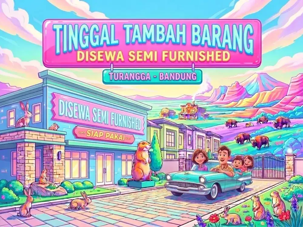 SEWA RUMAH DI TURANGGA, BUAH BATU, BANDUNG KOTA.