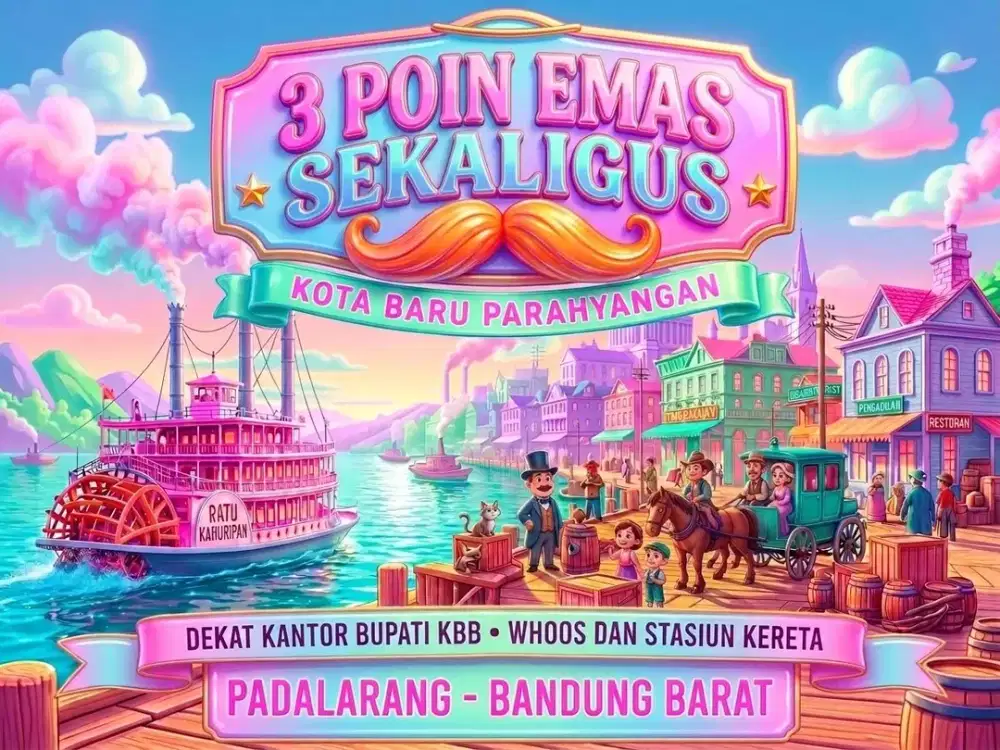 JUAL TANAH DI NGAMPRAH, PADALARANG, KOTA BARU PARAHYANGAN, BANDUNG BARAT.