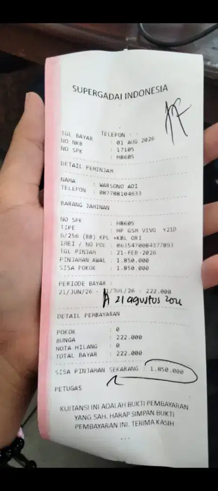 Vivo y21d ram 6/256