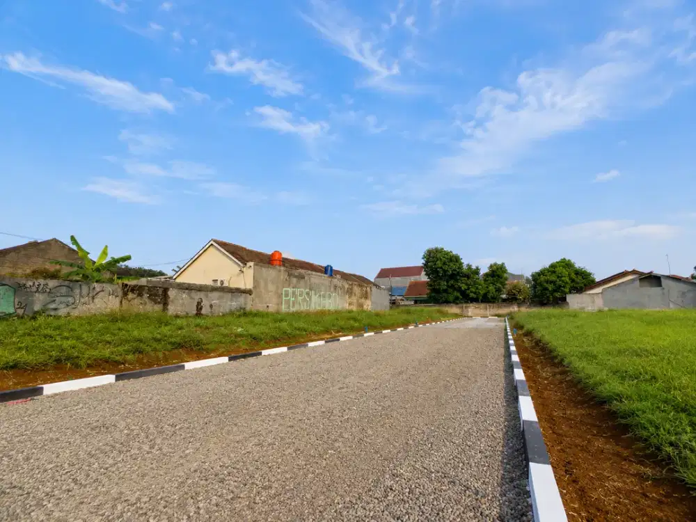 Tanah Murah Dekat Stasiun Cilebut, SHM Sudah Pecah, Siap Bangun Hunian