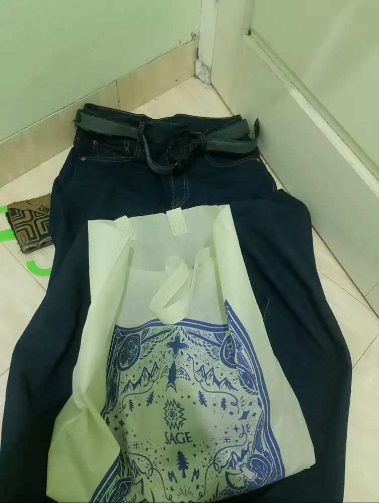 Denim sage indigo X Green