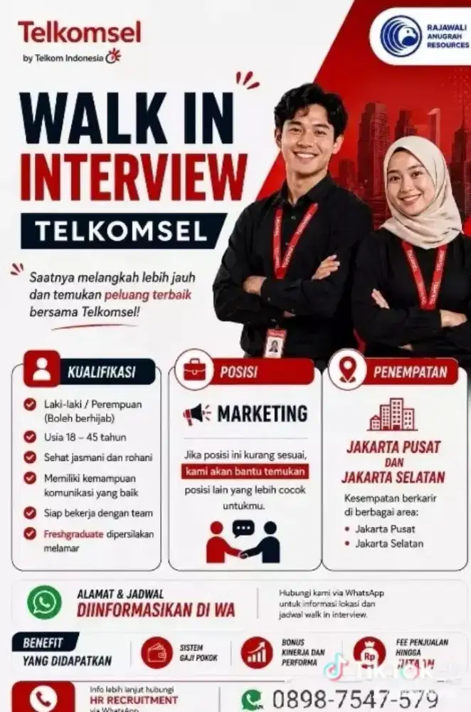 Walk interview PT rajawalia anugrah