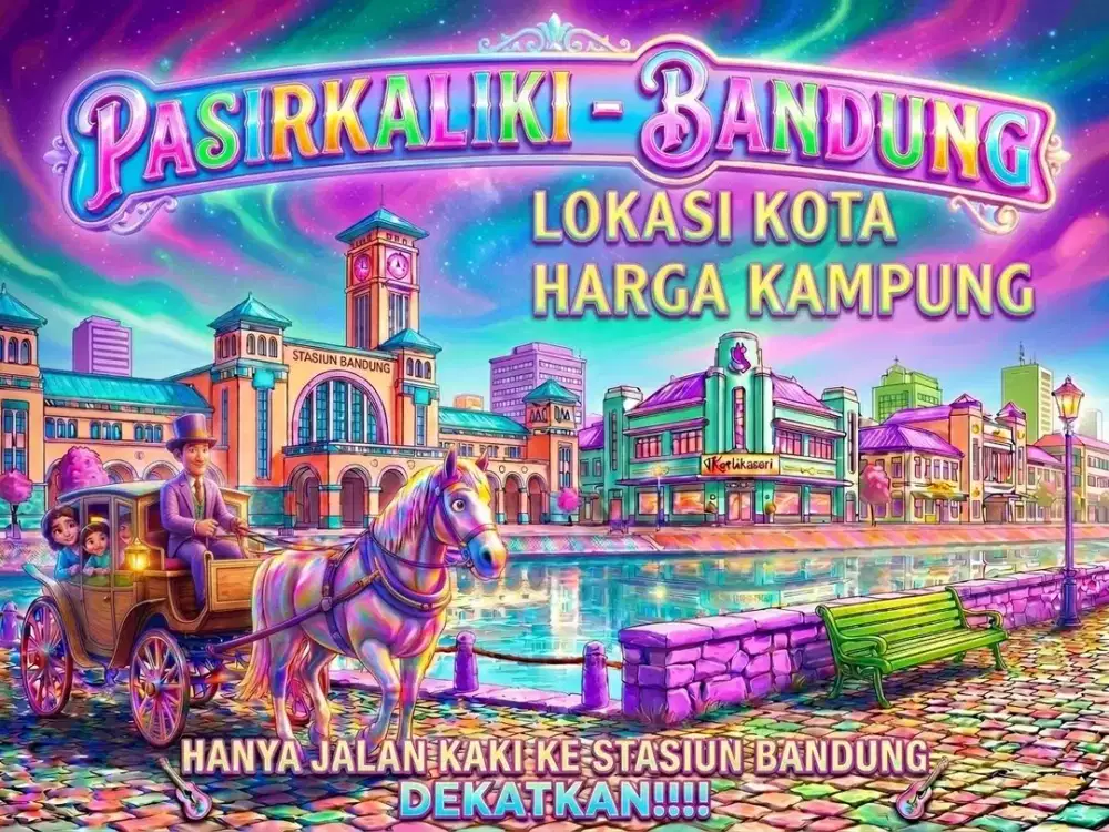 JUAL TANAH DI PASIRKALIKI, CICENDO, BANDUNG KOTA.