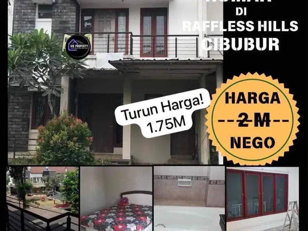 Dijual Rumah di Raffless Hills cibubur 7 menit LRT harjamukti