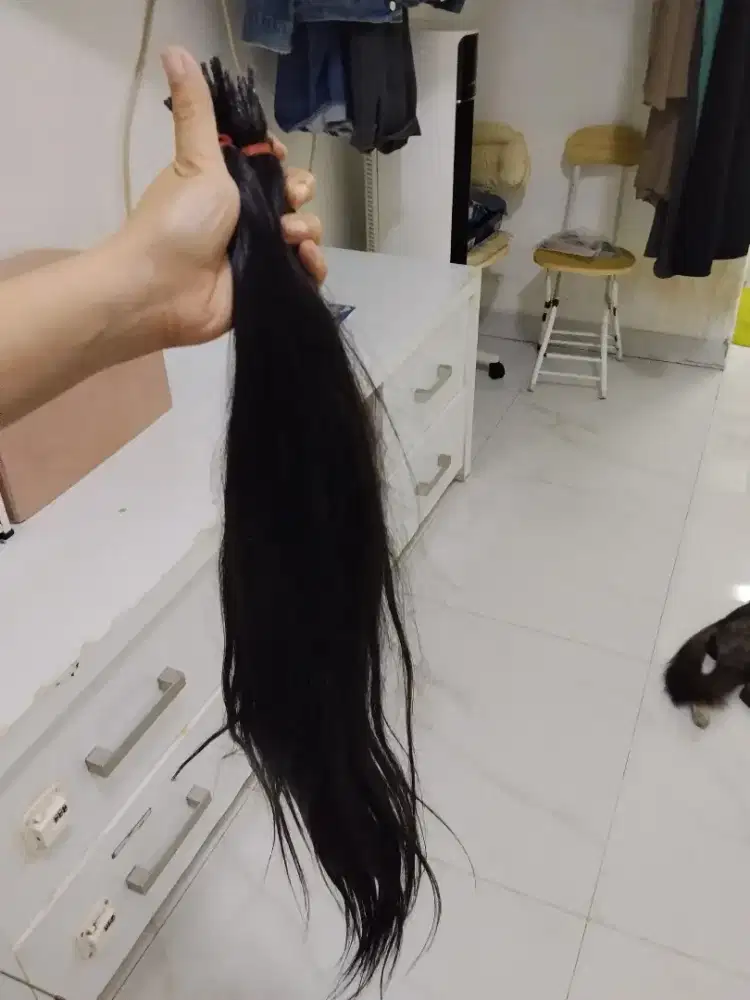 Rambut sambung /Hair Extension ASLI Rambut Manusia Kualitas Premium.