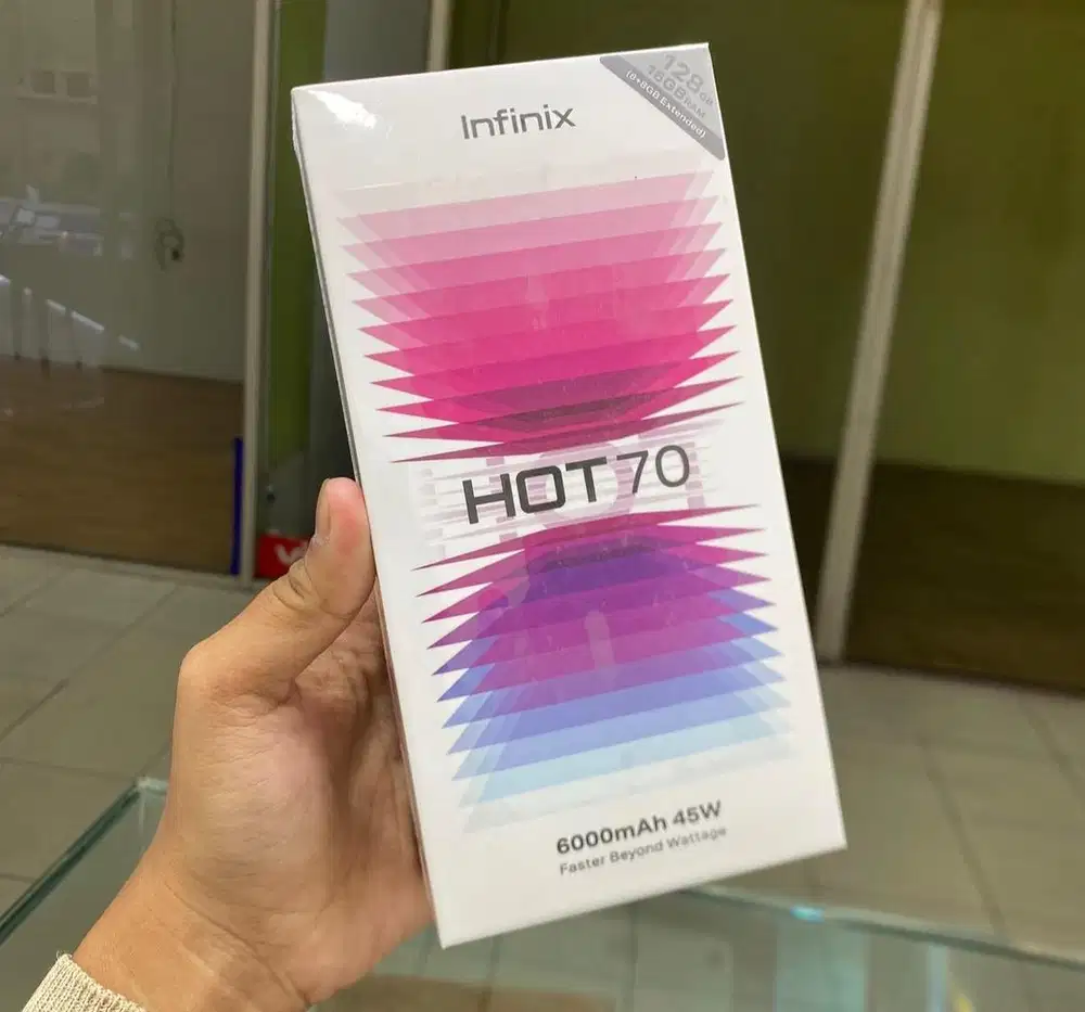Infinix Hot 70 8/128 night pulse (baru)/msi garansi resmi
