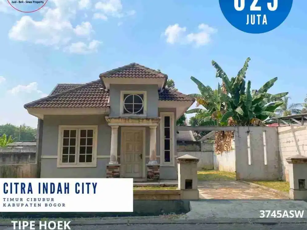 Dijual rumah hook dicitra indah city rumah tinggal poles