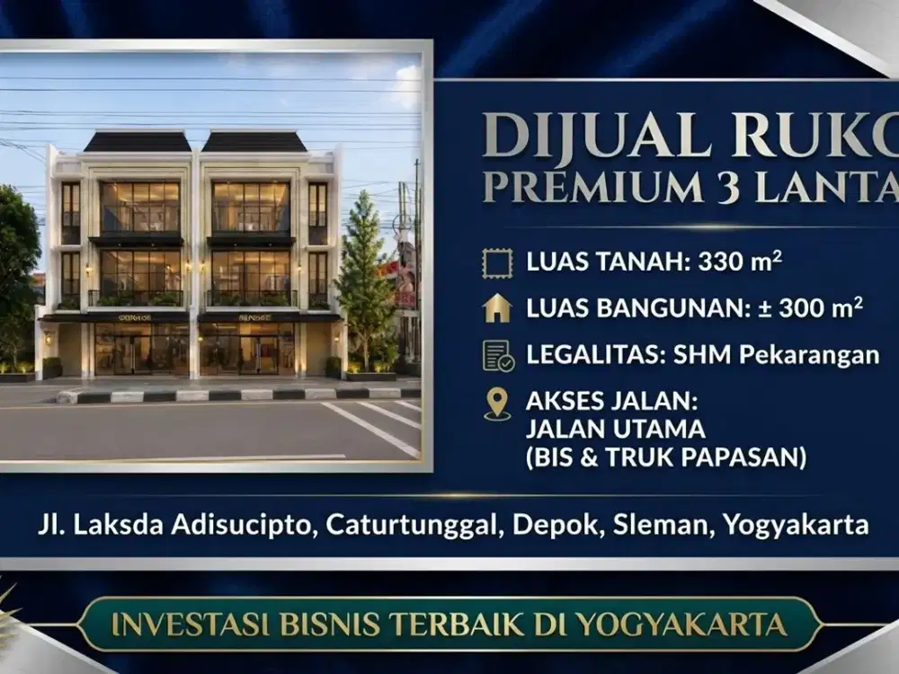 RUKO MEWAH JOGJA LEGALITAS SHM