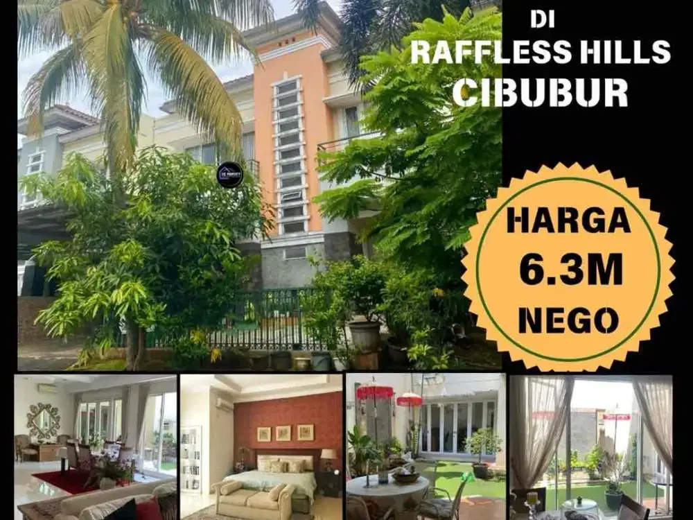 Rumah Mewah dan Luas di Raffles Hills Cibubur