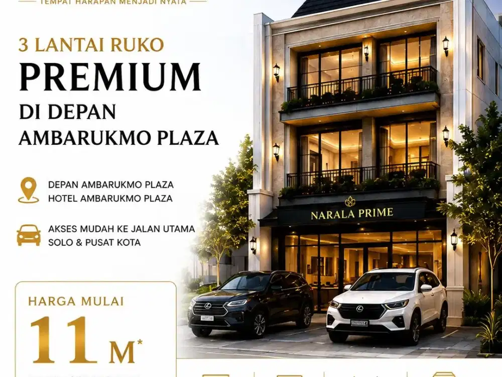Dijual Ruko di Jogja Lokasi Premium Adisucipto Depan Plaza Ambarrukmo