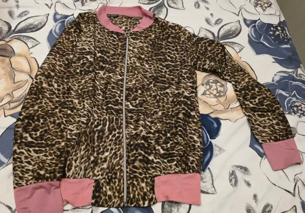 Jacket pink leopard