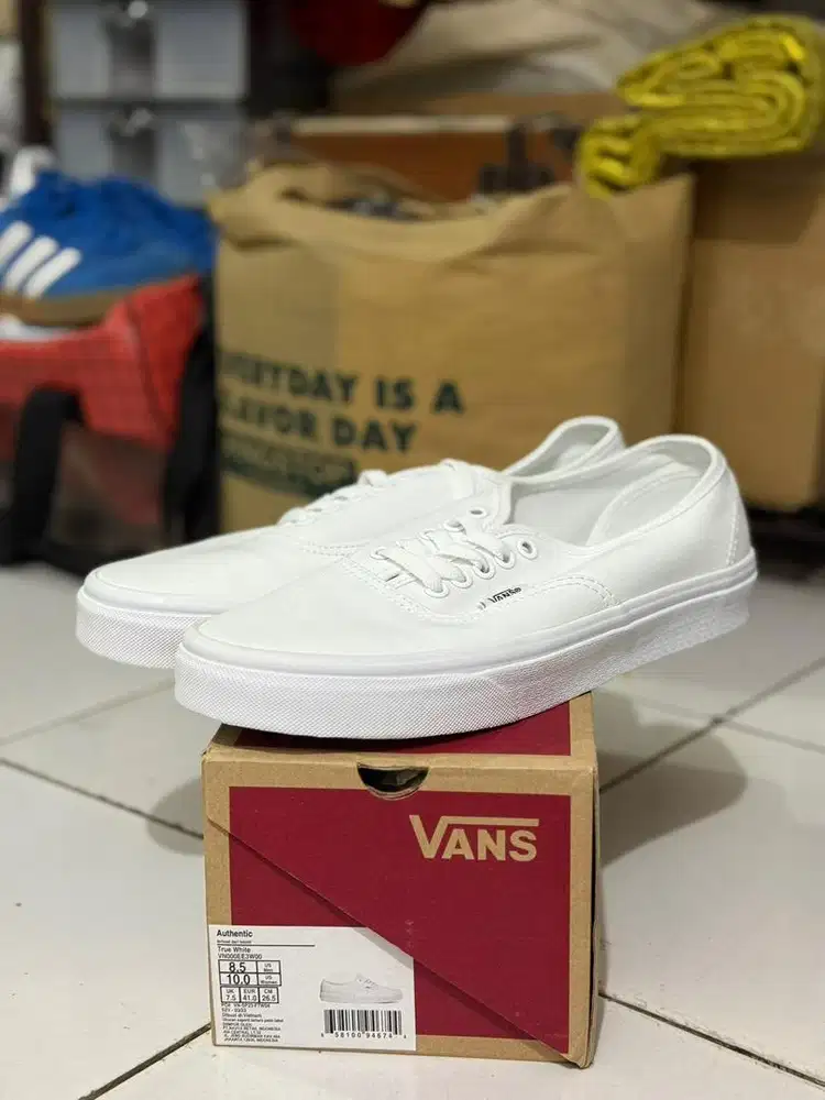 VANS AUTHENTIC 41 TRUE WHITE ORIGINAL NAVYA RESMI