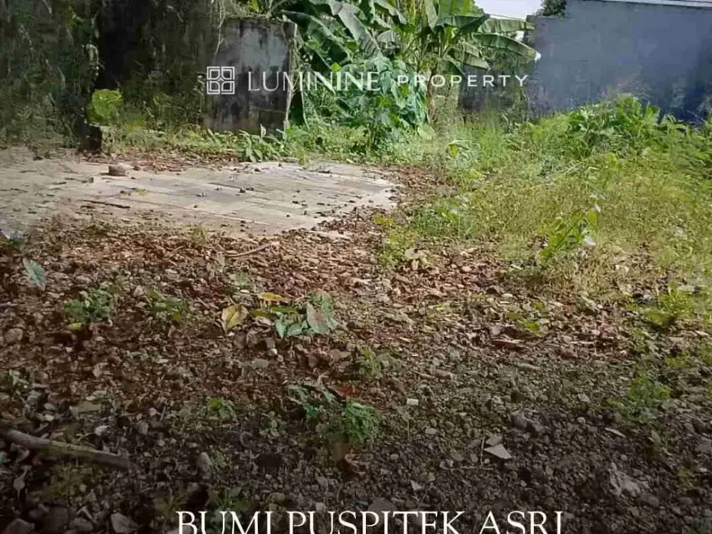 DIJUAL KAVLING BAGUS SIAP BANGUN,STRATEGIS BEBAS BANJIR DI BUMI PUSPITEK ASRI,TANGERANG