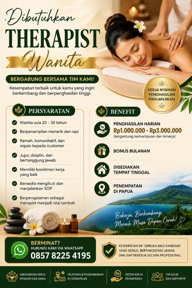 Di butuhkan therapist