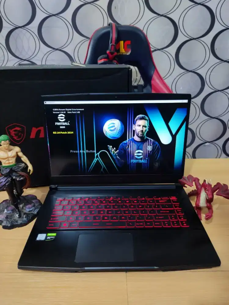 Laptop Gaming MSI GF63 THIN Core i7 SSD 512Gb NVIDIA GTX FULLSET BOX