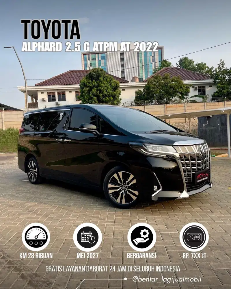 Toyota Alphard 2.5 G ATPM AT 2022