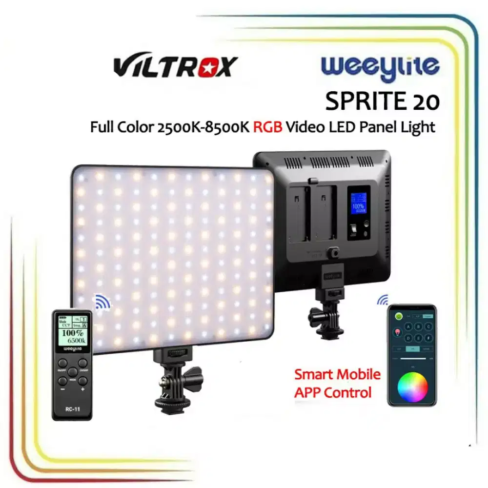 VILTROX Weeylite Sprite 20 - RGB led light with remote