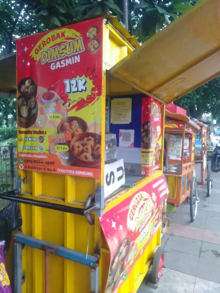 Gerobak Usaha Dimsum Full Besi