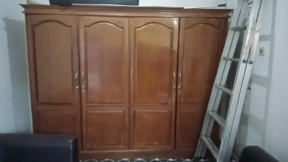 Lemari, bahan kayu jati asli full
