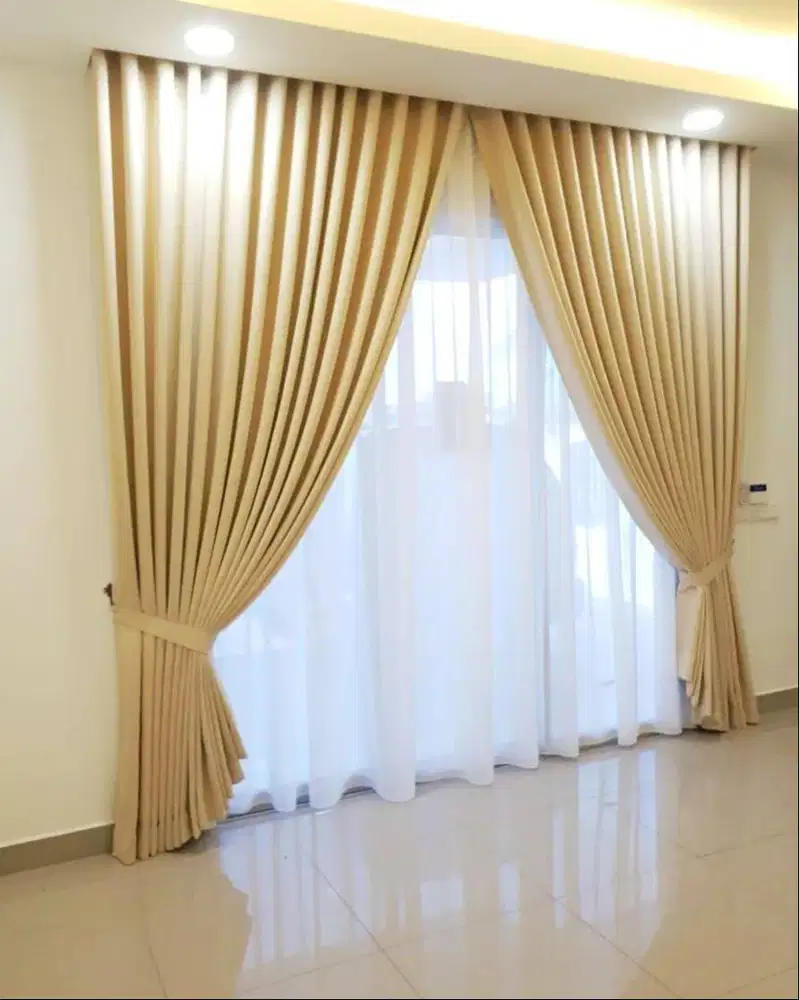 Menerima Pemasangan Gorden Wallpaper Dinding 3D Gordyn Hordeng Korden