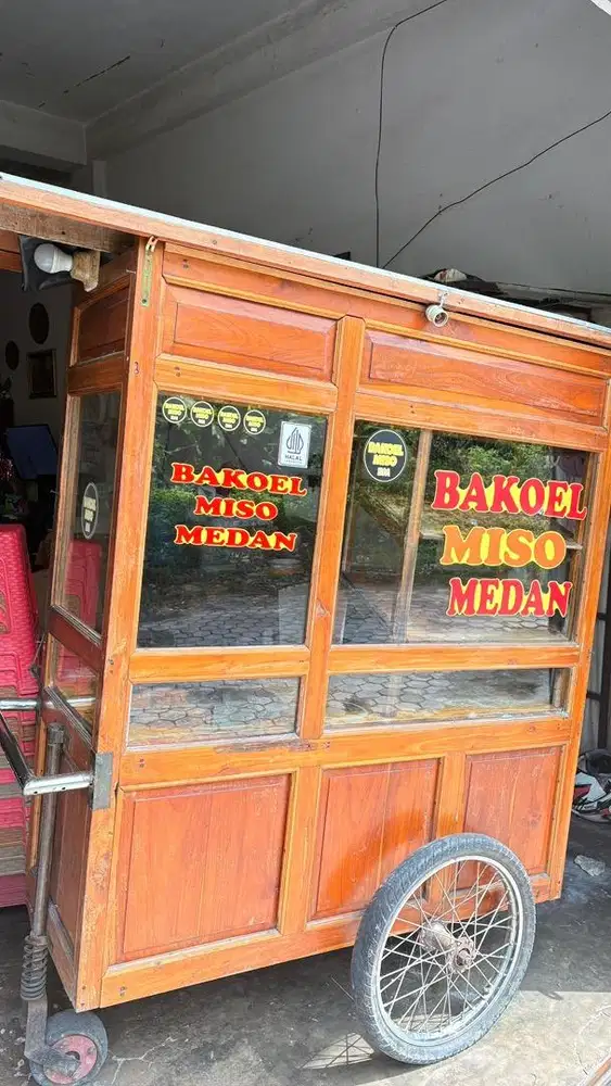 gerobak jualan bakso
